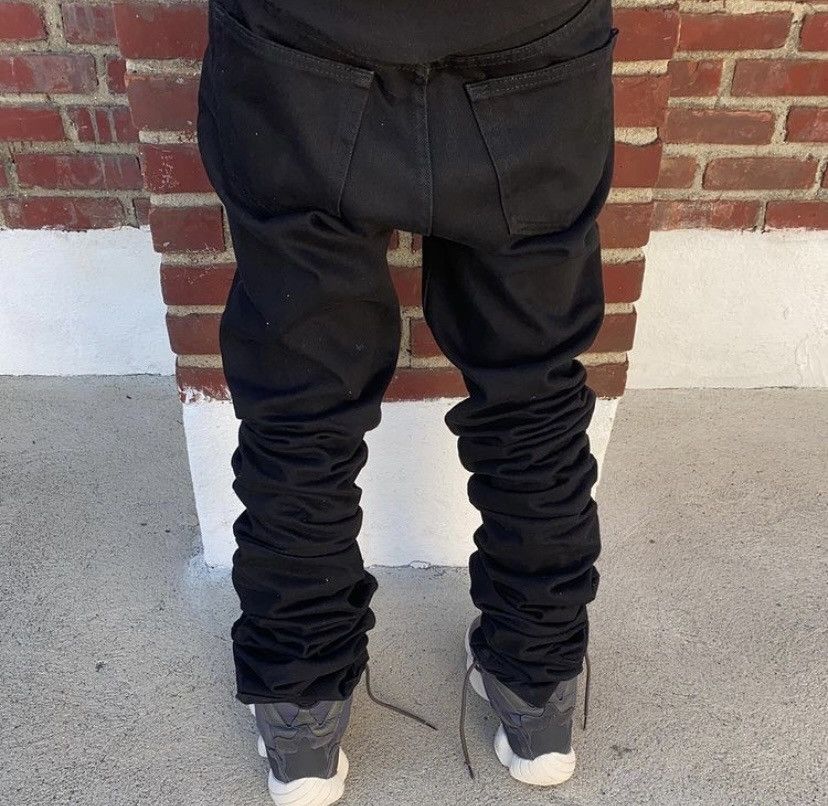 Other Black Stacked Denim Size US 32 / EU 48 - 2 Thumbnail