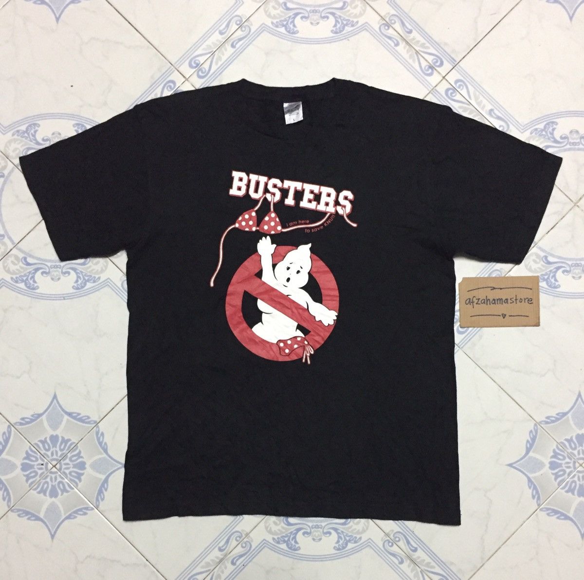 Japanese Brand Do you love Knu?Bust busters tee printstar tag Size US L / EU 52-54 / 3 - 1 Thumbnail