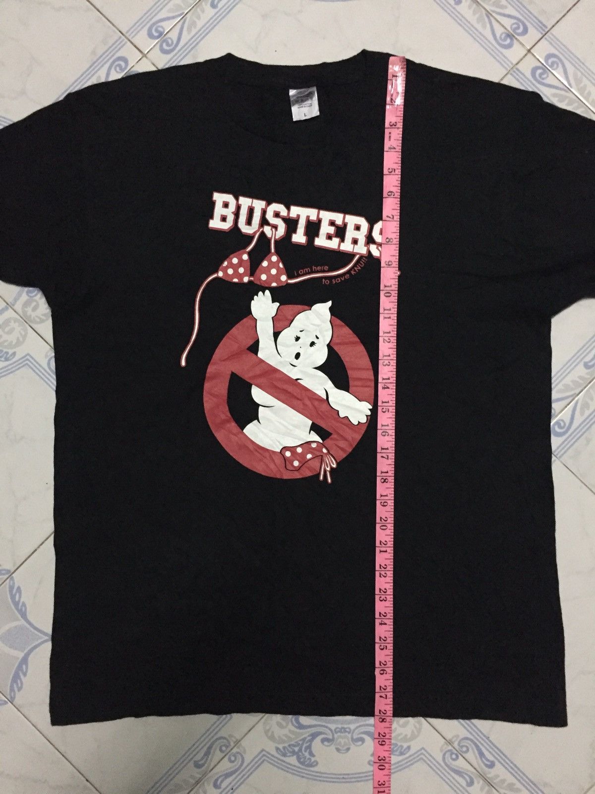Japanese Brand Do you love Knu?Bust busters tee printstar tag Size US L / EU 52-54 / 3 - 16 Thumbnail