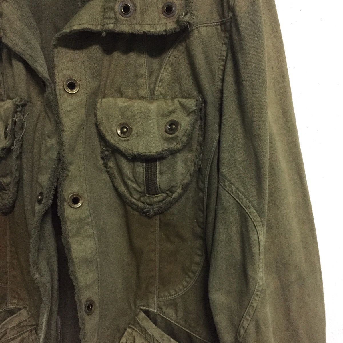 In The Attic Rusty In The Attic Homme Military Style Jacket Multipockets Size US L / EU 52-54 / 3 - 4 Thumbnail