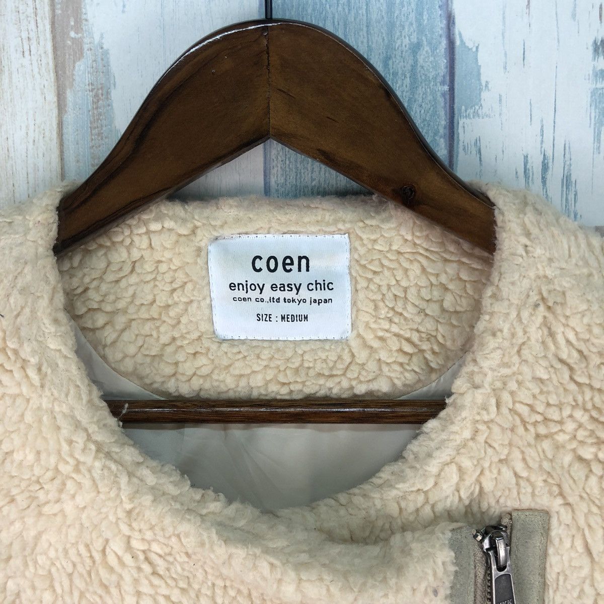 Japanese Brand × Vintage Rare Vintage Coen Deep Pile Fleece Long Jacket Size US M / EU 48-50 / 2 - 11 Thumbnail