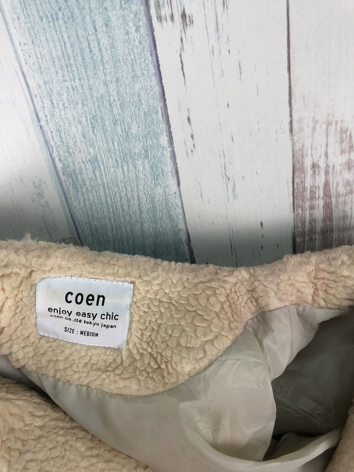 Japanese Brand × Vintage Rare Vintage Coen Deep Pile Fleece Long Jacket Size US M / EU 48-50 / 2 - 10 Thumbnail