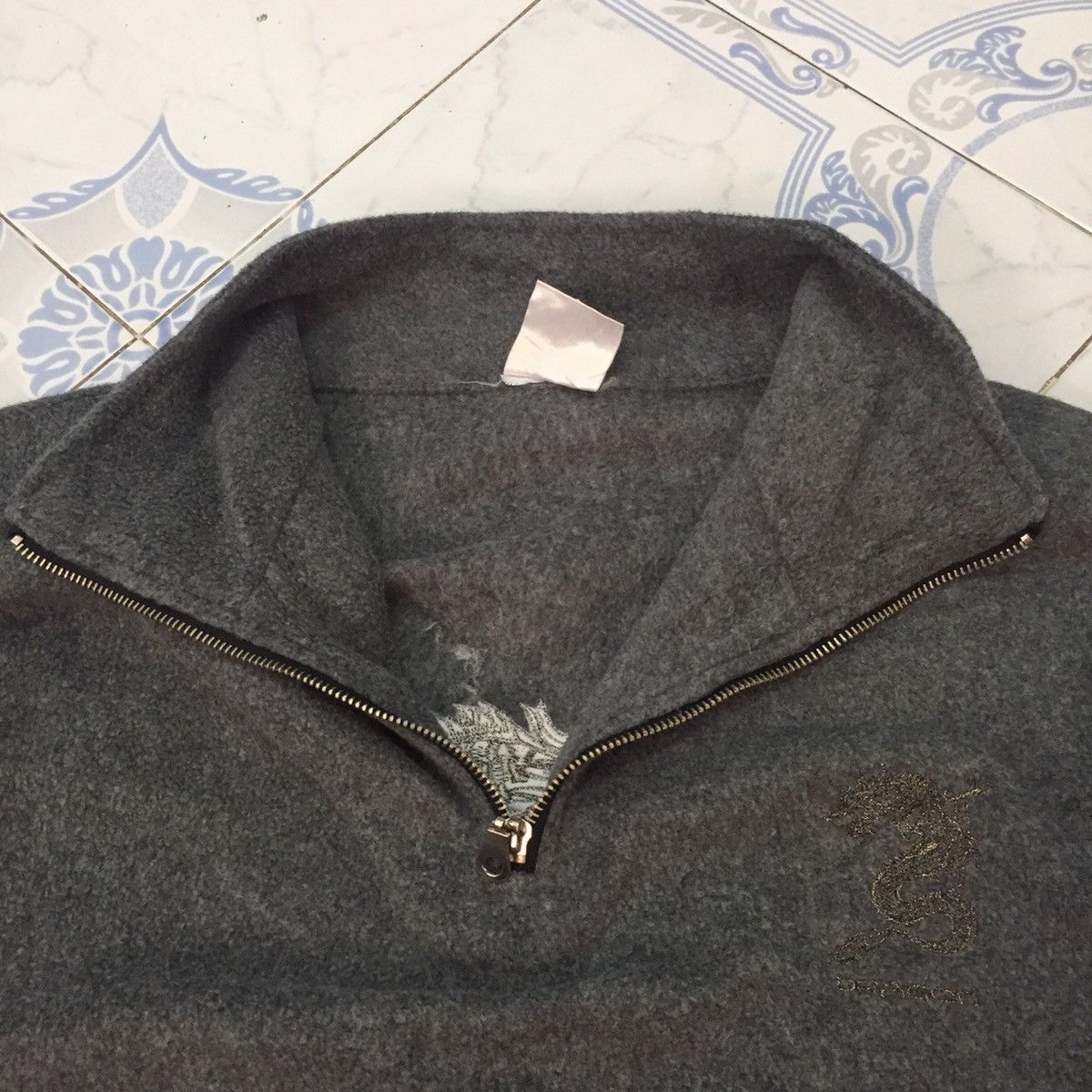 Japanese Brand Dragon Embroidery Sweater Sweatshirt Fleece Size US L / EU 52-54 / 3 - 6 Thumbnail