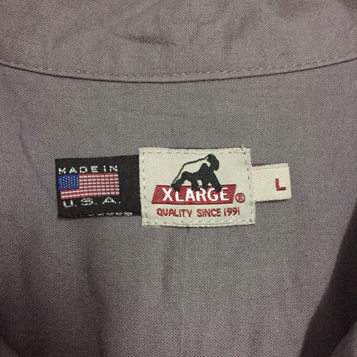 Other XLARGE Short Sleeve Button Up MADE IN USA Size US L / EU 52-54 / 3 - 18 Thumbnail