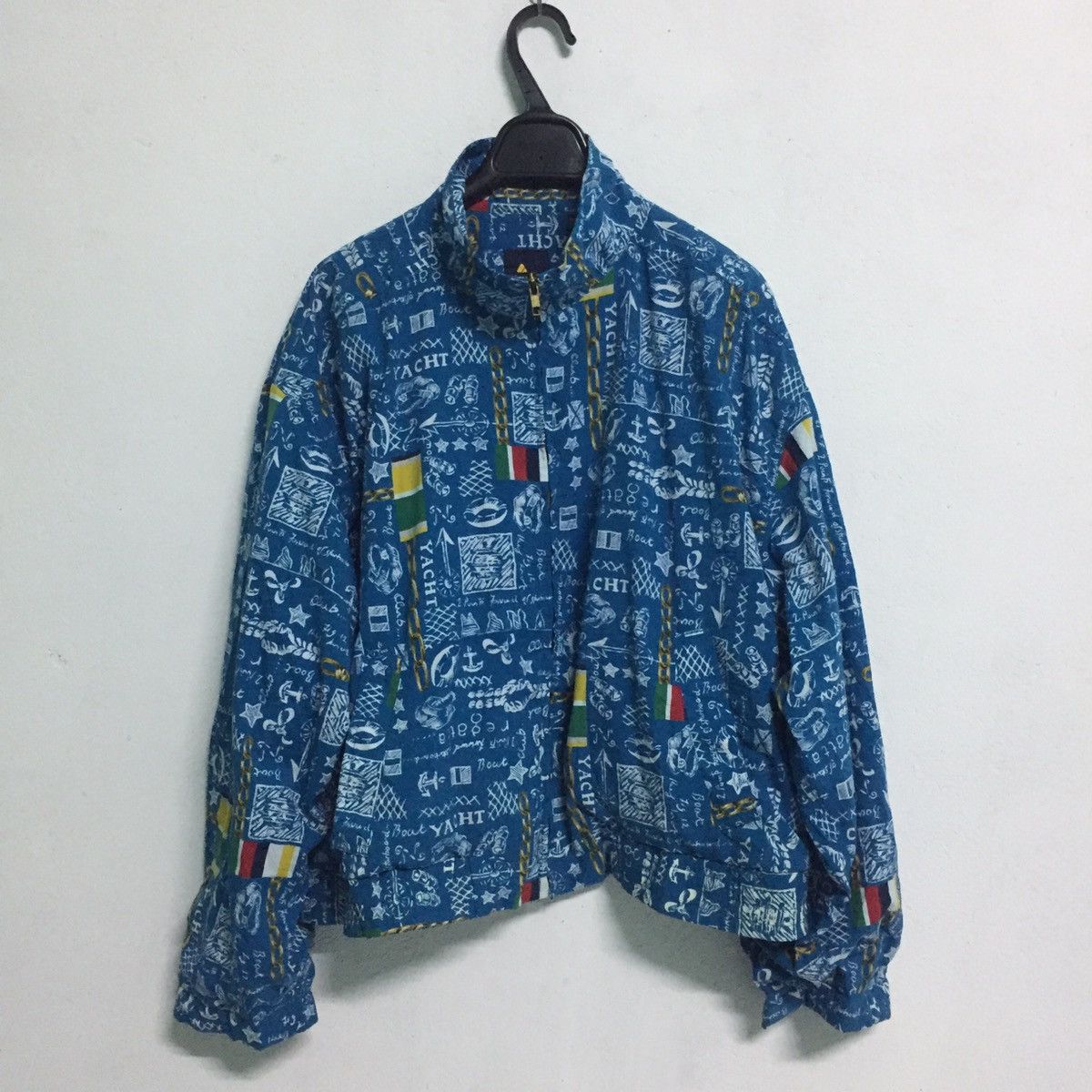 Japanese Brand Blue Full Decoration Yacth Jacket Zip Size US M / EU 48-50 / 2 - 2 Thumbnail