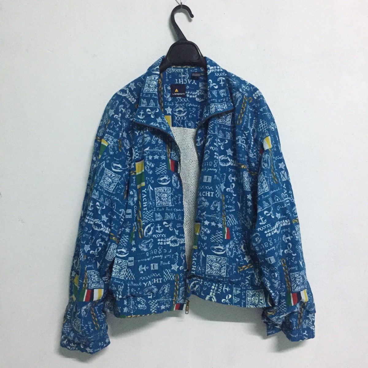 Japanese Brand Blue Full Decoration Yacth Jacket Zip Size US M / EU 48-50 / 2 - 1 Thumbnail