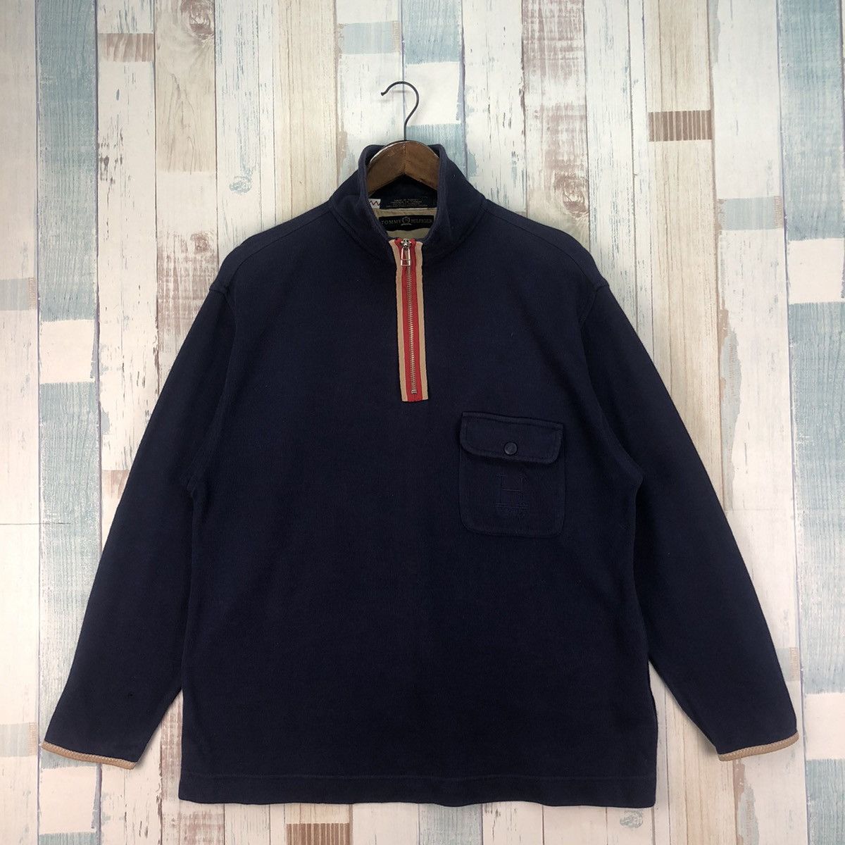 Tommy Hilfiger Vintage Tommy Hilfiger Half Zip Size US S / EU 44-46 / 1 - 1 Thumbnail