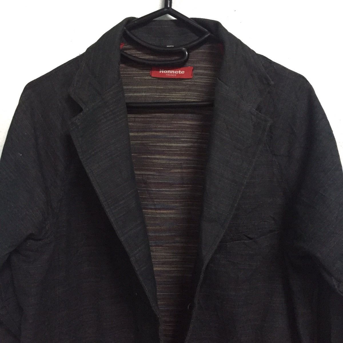 Japanese Brand Honnete Jacket Coat Fabrique en FRANCE Like Denim Material Size US S / EU 44-46 / 1 - 3 Thumbnail