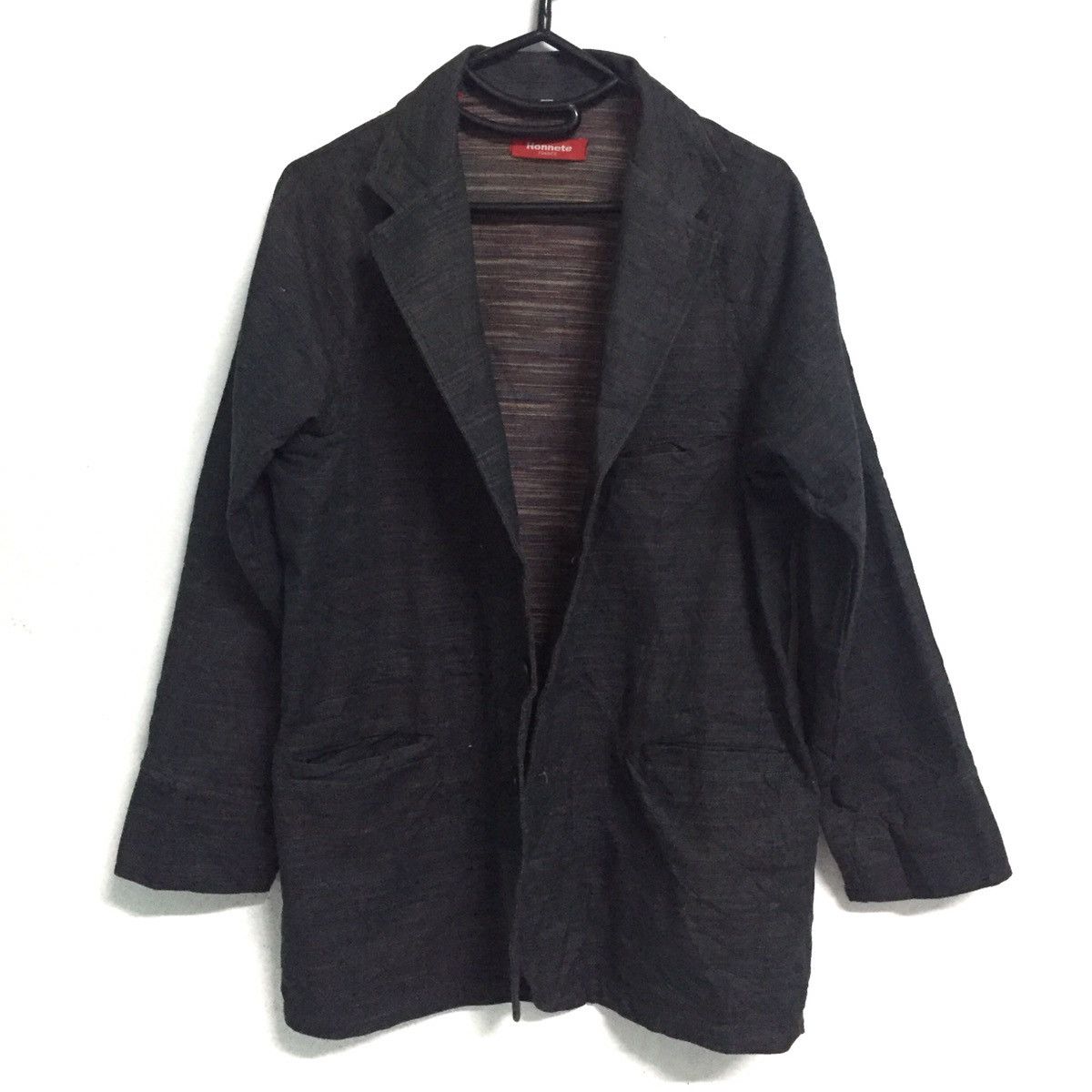 Japanese Brand Honnete Jacket Coat Fabrique en FRANCE Like Denim Material Size US S / EU 44-46 / 1 - 1 Thumbnail