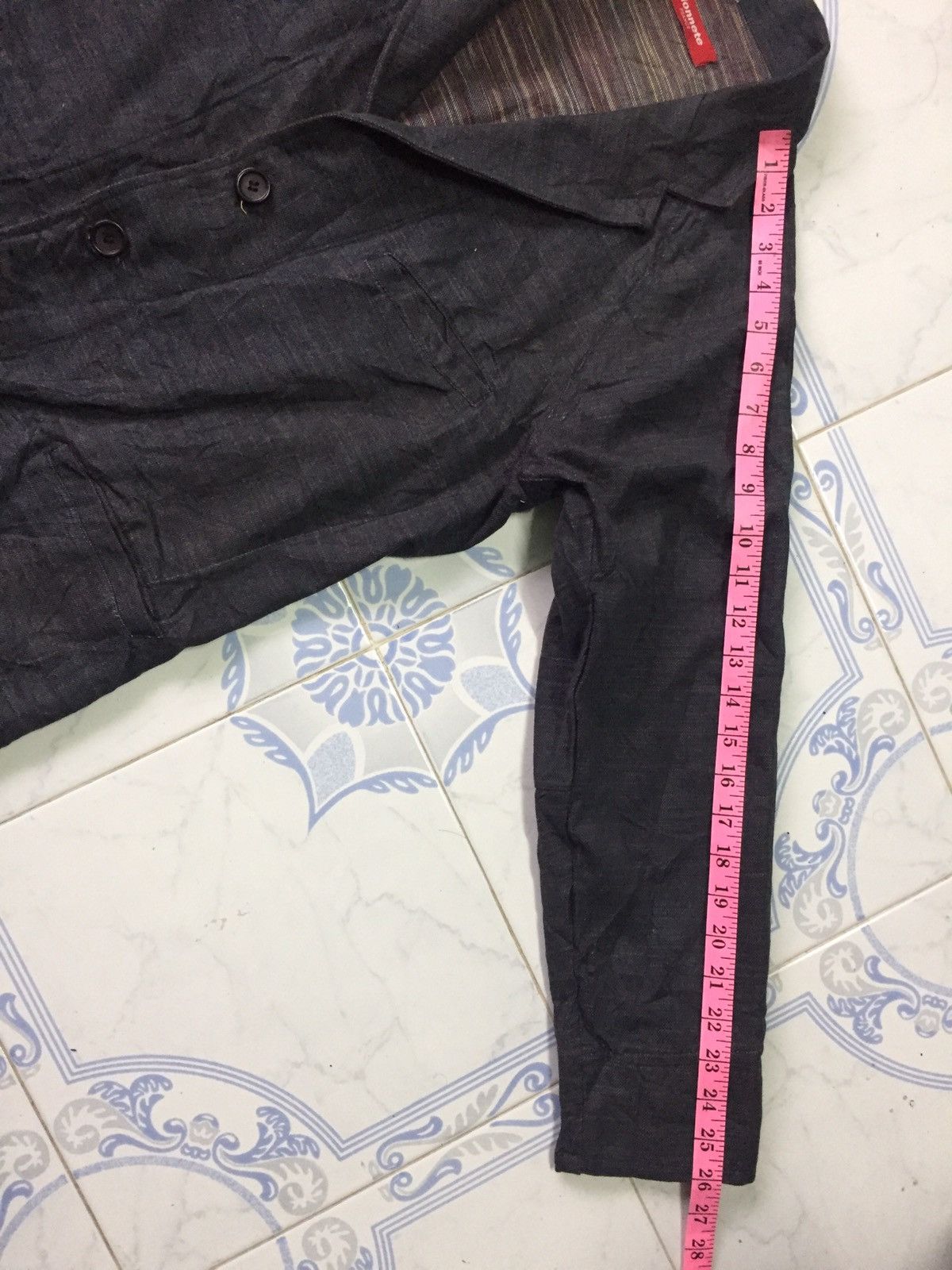 Japanese Brand Honnete Jacket Coat Fabrique en FRANCE Like Denim Material Size US S / EU 44-46 / 1 - 16 Thumbnail