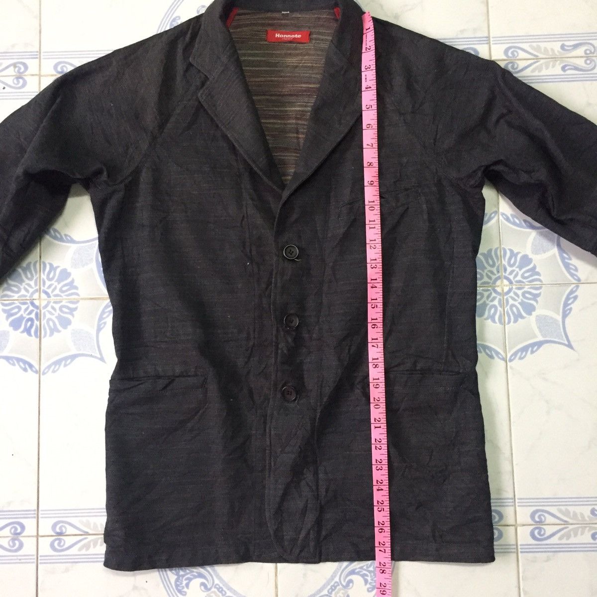 Japanese Brand Honnete Jacket Coat Fabrique en FRANCE Like Denim Material Size US S / EU 44-46 / 1 - 14 Thumbnail