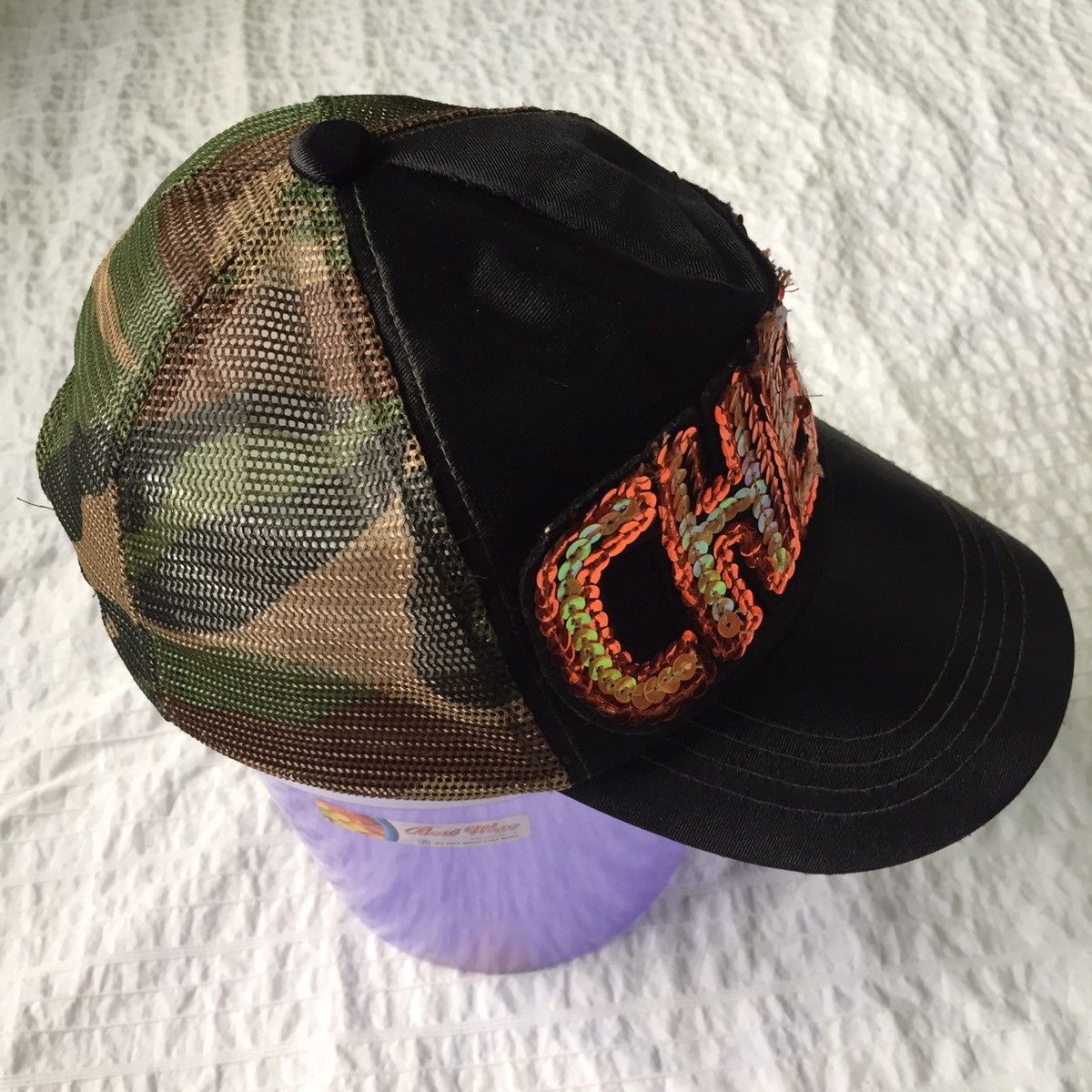 Japanese Brand Cheer Spellout Mesh Camo Cap Size ONE SIZE - 5 Thumbnail