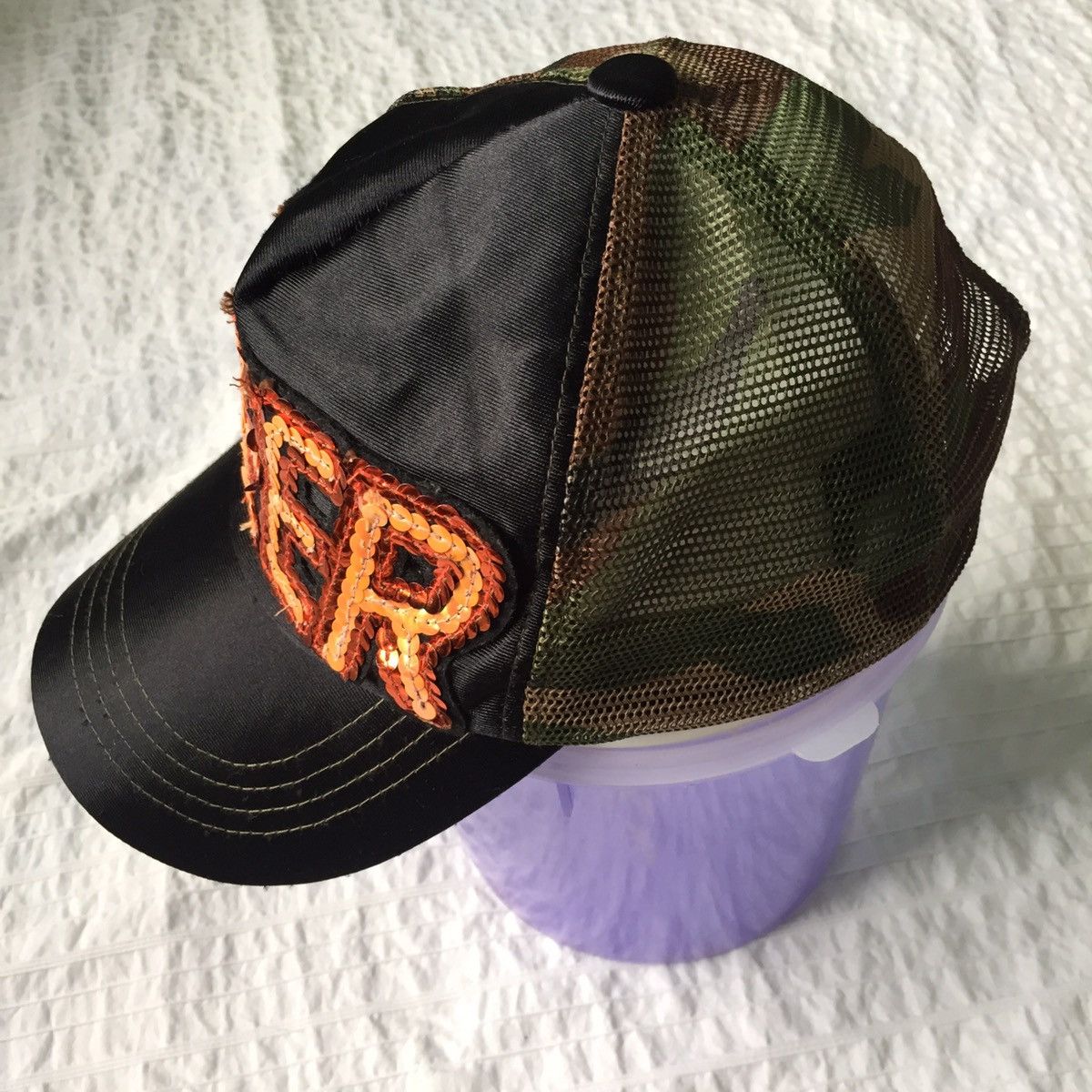 Japanese Brand Cheer Spellout Mesh Camo Cap Size ONE SIZE - 3 Thumbnail