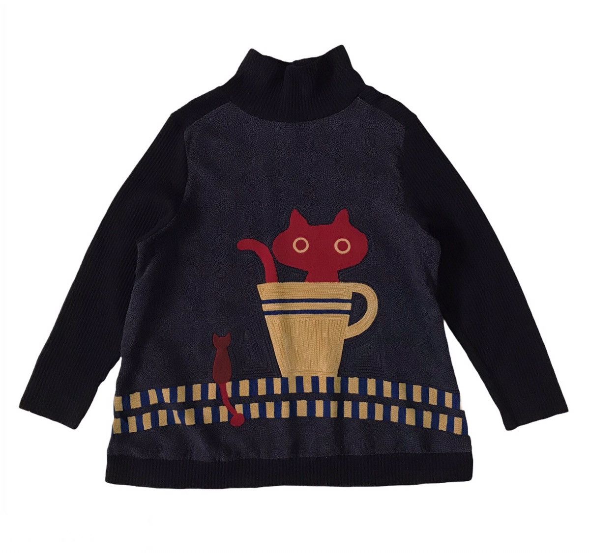 Japanese Brand × Other Bell chu Very Cats Sweater Sweatshirt Pleated Size US M / EU 48-50 / 2 - 1 Thumbnail