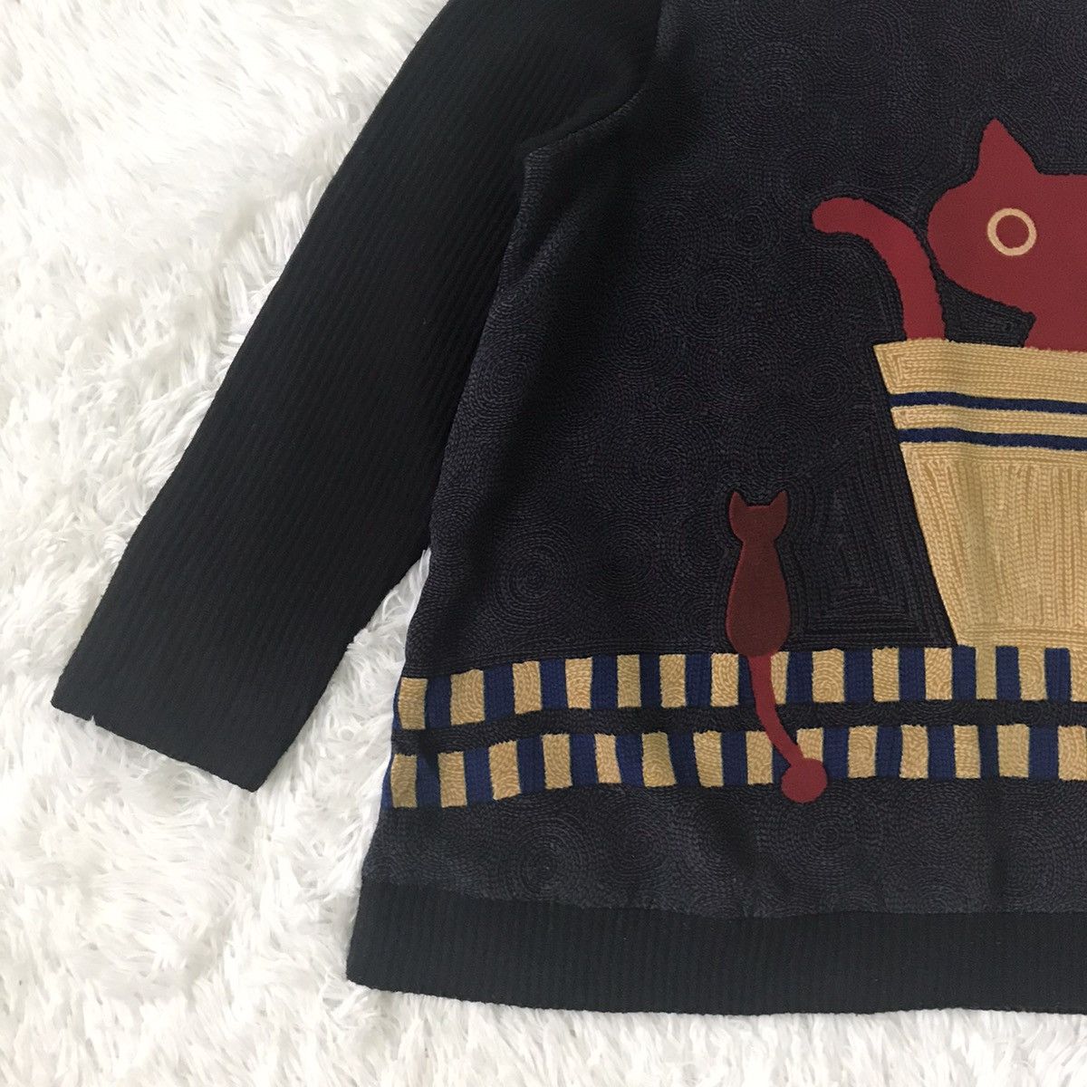 Japanese Brand × Other Bell chu Very Cats Sweater Sweatshirt Pleated Size US M / EU 48-50 / 2 - 6 Thumbnail