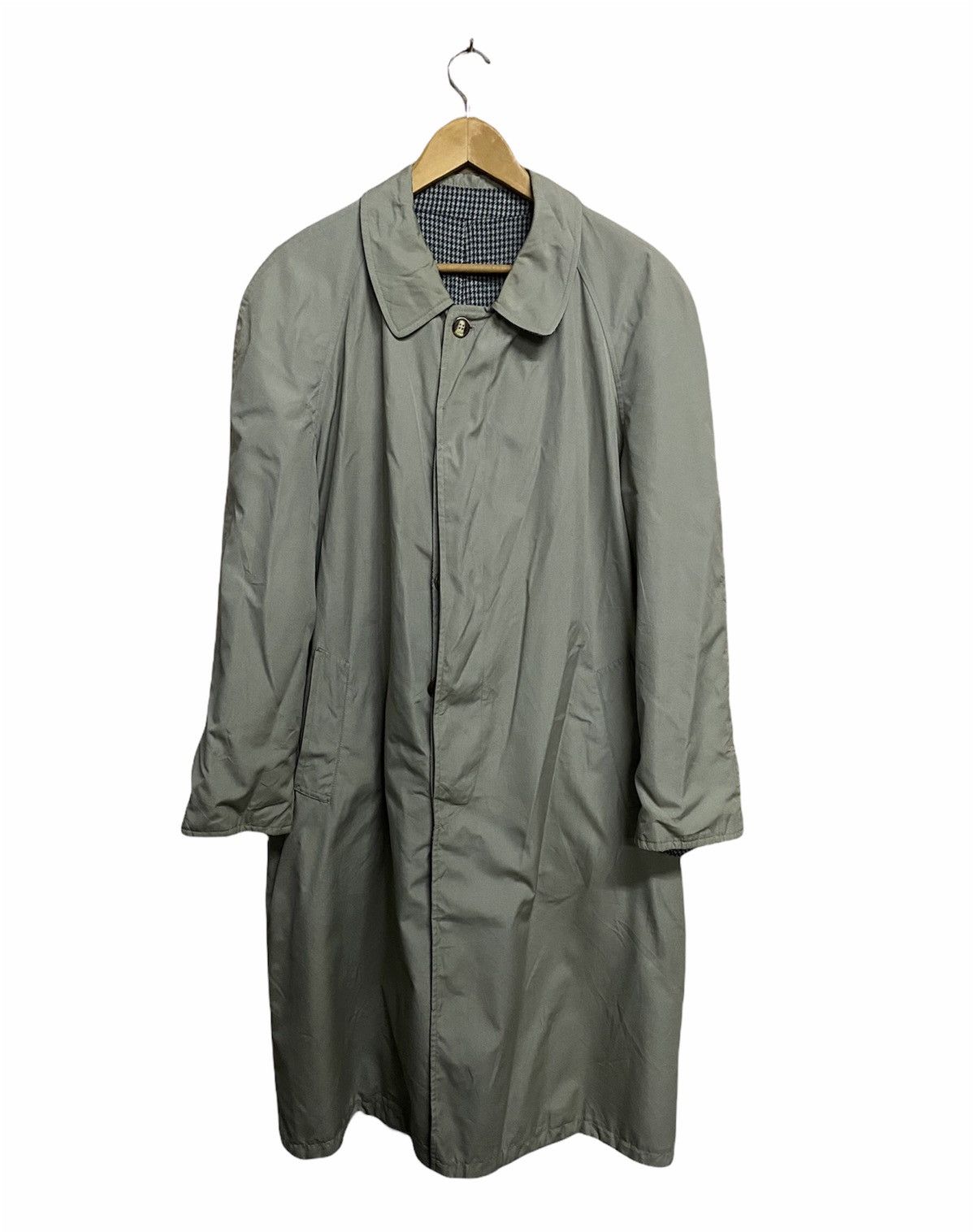 Other Vintage Reversible Italian Trench Coat Houndstooth Size US L / EU 52-54 / 3 - 1 Thumbnail