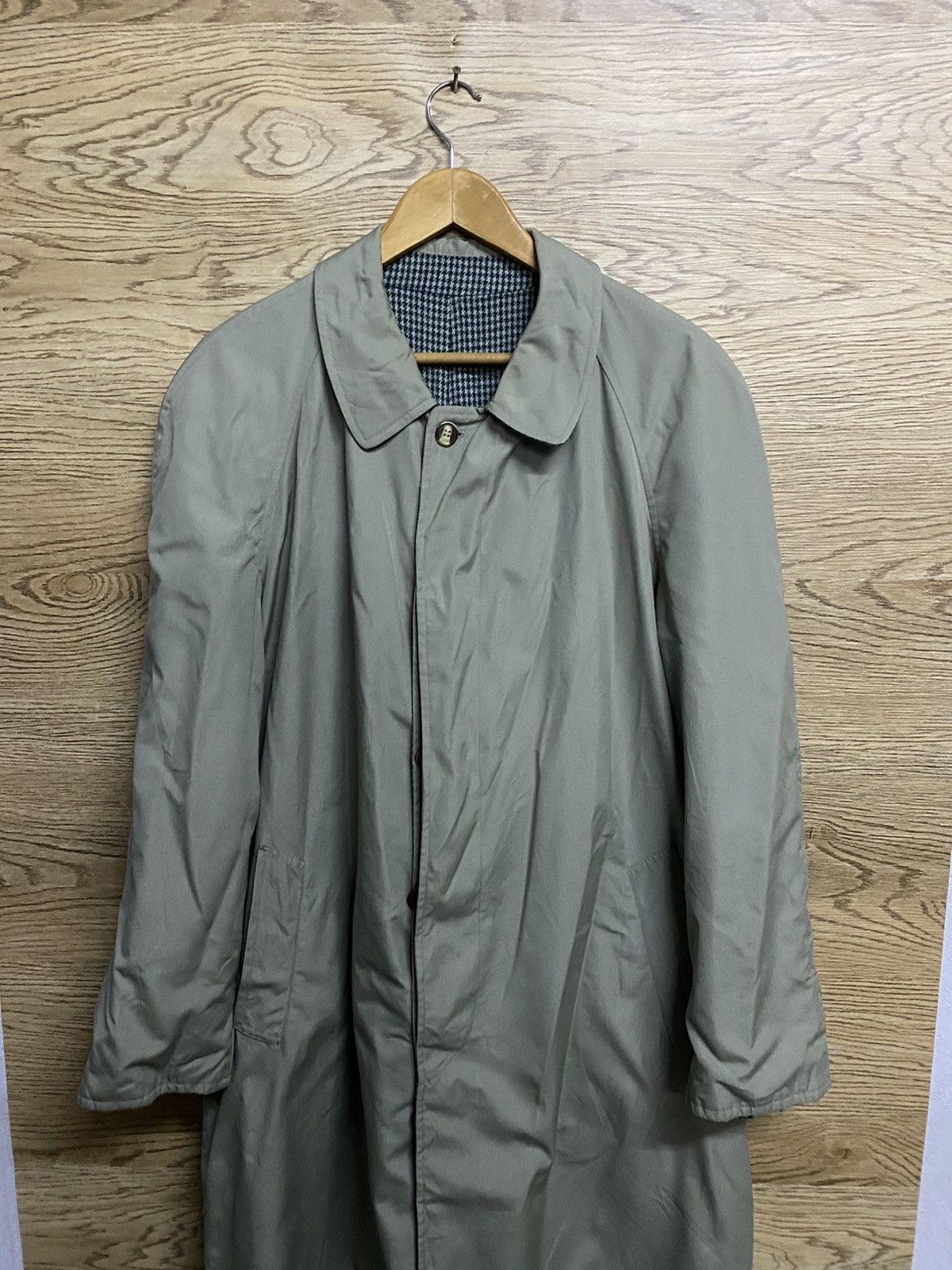 Other Vintage Reversible Italian Trench Coat Houndstooth Size US L / EU 52-54 / 3 - 4 Thumbnail
