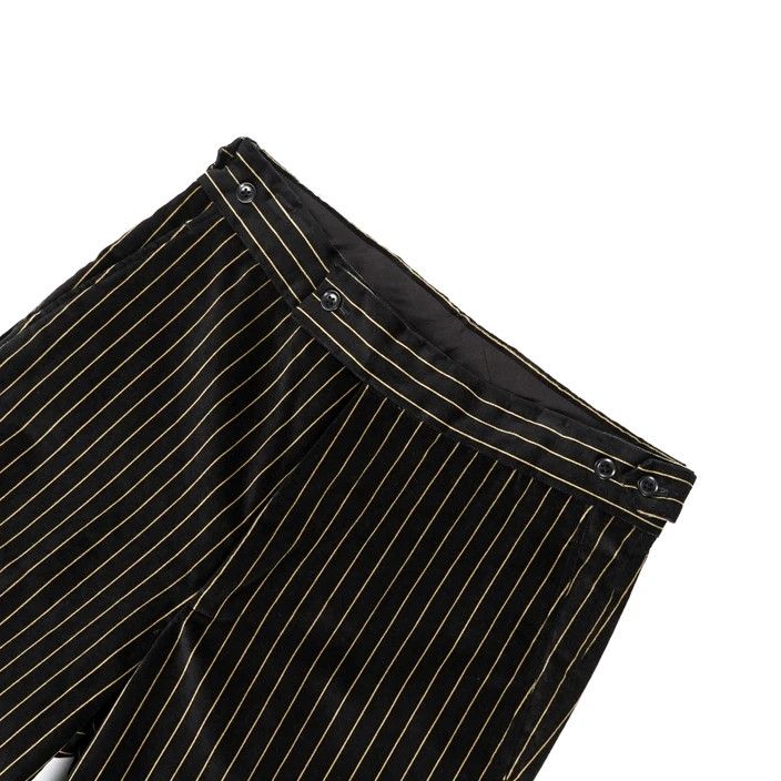 Needles Side Tab Trouser - Black Velveteen Size US 32 / EU 48 - 3 Thumbnail
