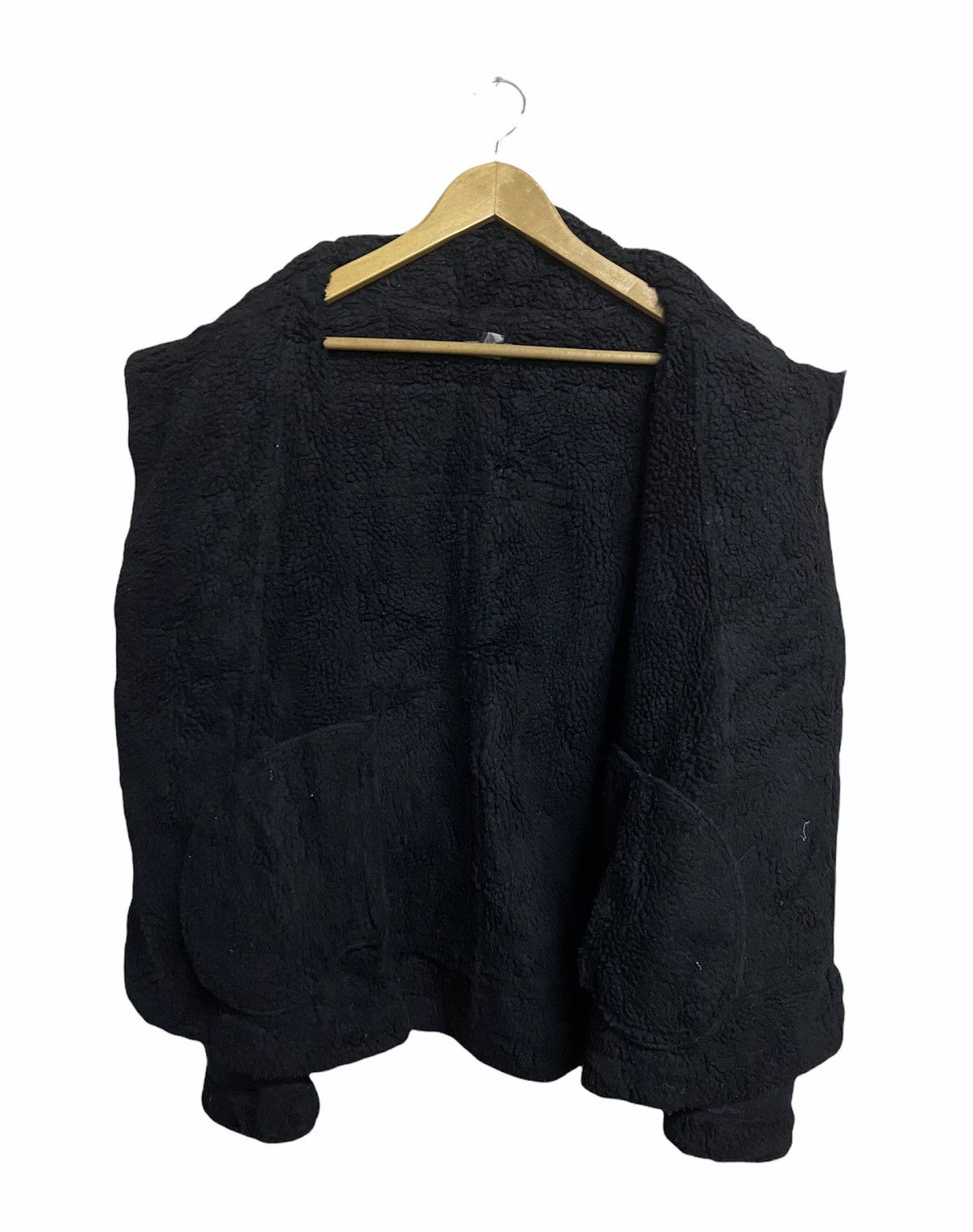 Divided H&M Divided Black Faux Shearling Aviator Jacket Moto Biker Size US M / EU 48-50 / 2 - 5 Thumbnail