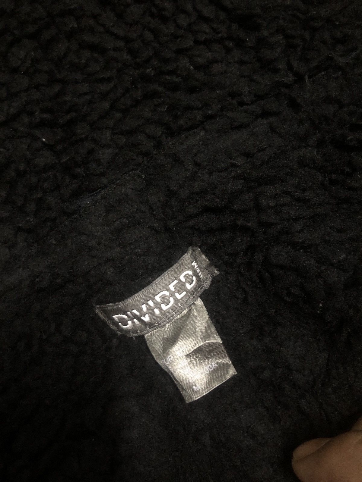 Divided H&M Divided Black Faux Shearling Aviator Jacket Moto Biker Size US M / EU 48-50 / 2 - 7 Thumbnail