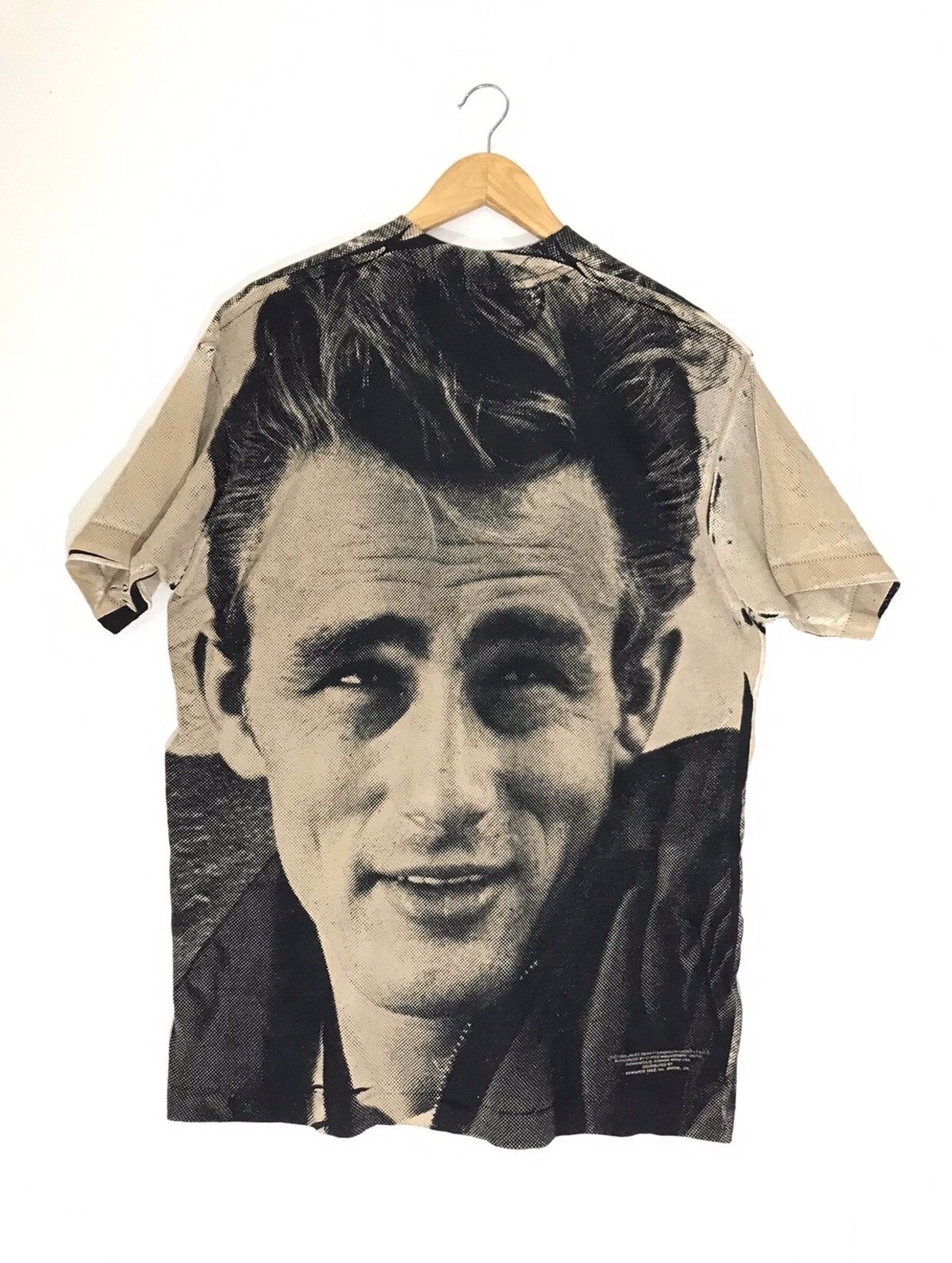 Band Tees × Vintage Vintage 90s JAMES DEAN AMERICAN ICON FULL PRINT Size US L / EU 52-54 / 3 - 6 Thumbnail
