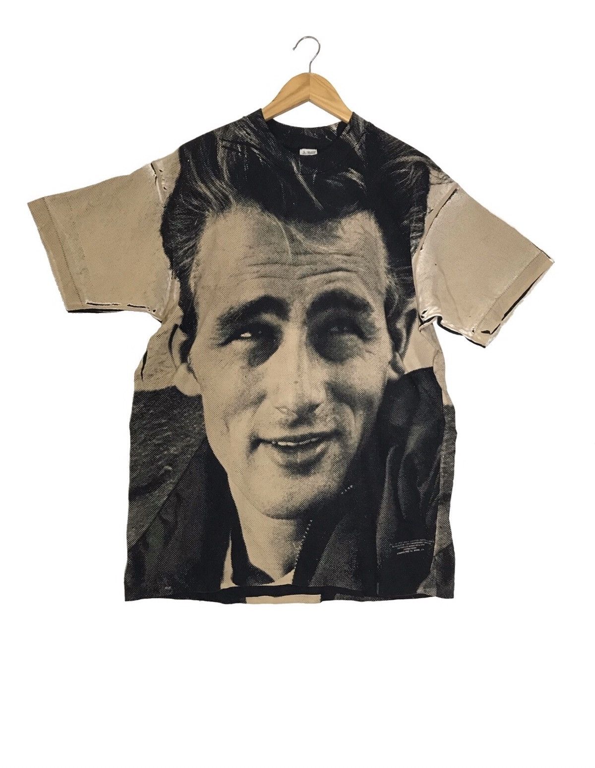 Band Tees × Vintage Vintage 90s JAMES DEAN AMERICAN ICON FULL PRINT Size US L / EU 52-54 / 3 - 1 Thumbnail