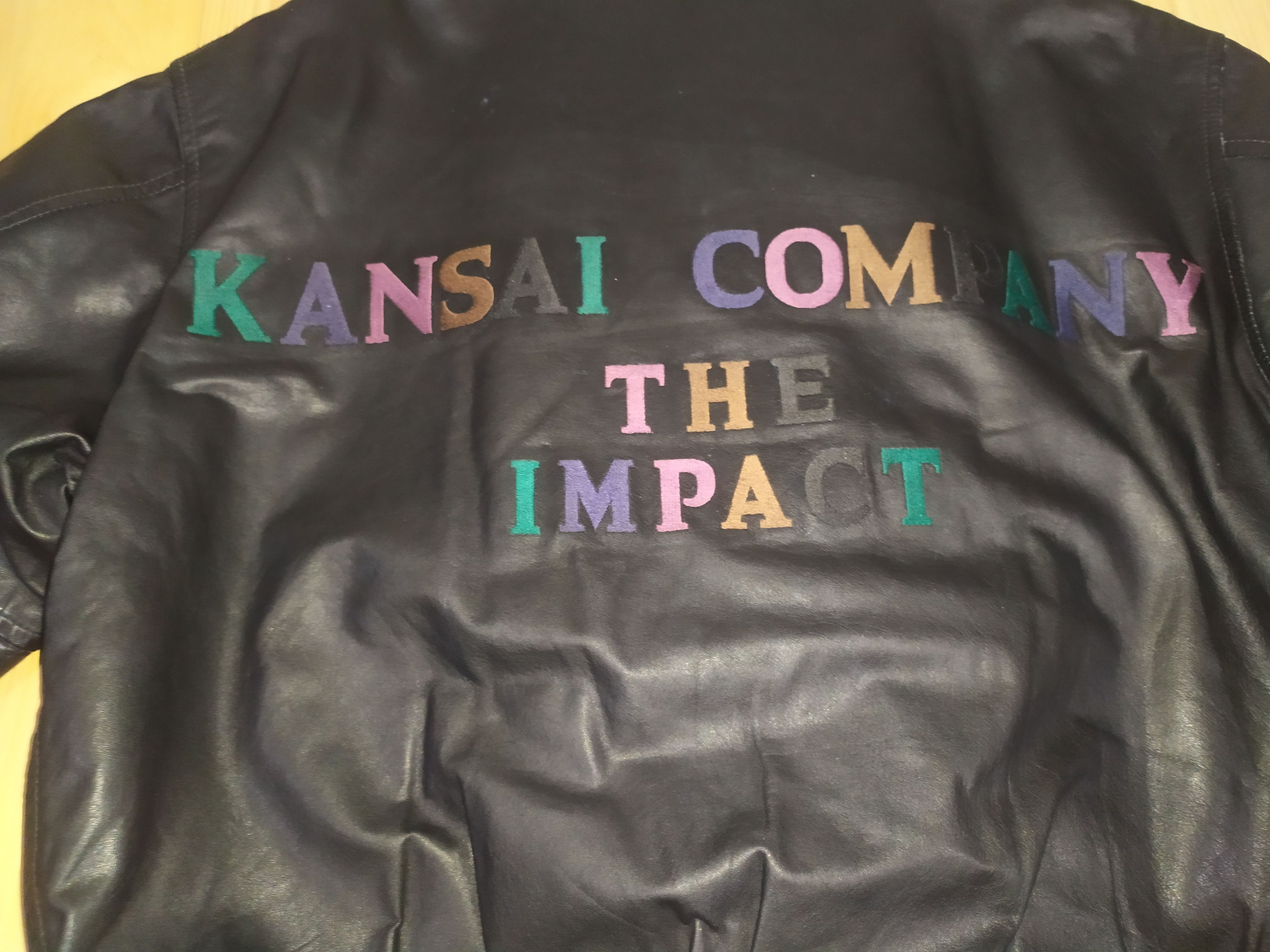 Designer × Kansai Yamamoto KANSAI 02 YAMAMOTO COMPANY IMPACT LEATHER BOMBER JACKET Size US M / EU 48-50 / 2 - 10 Thumbnail