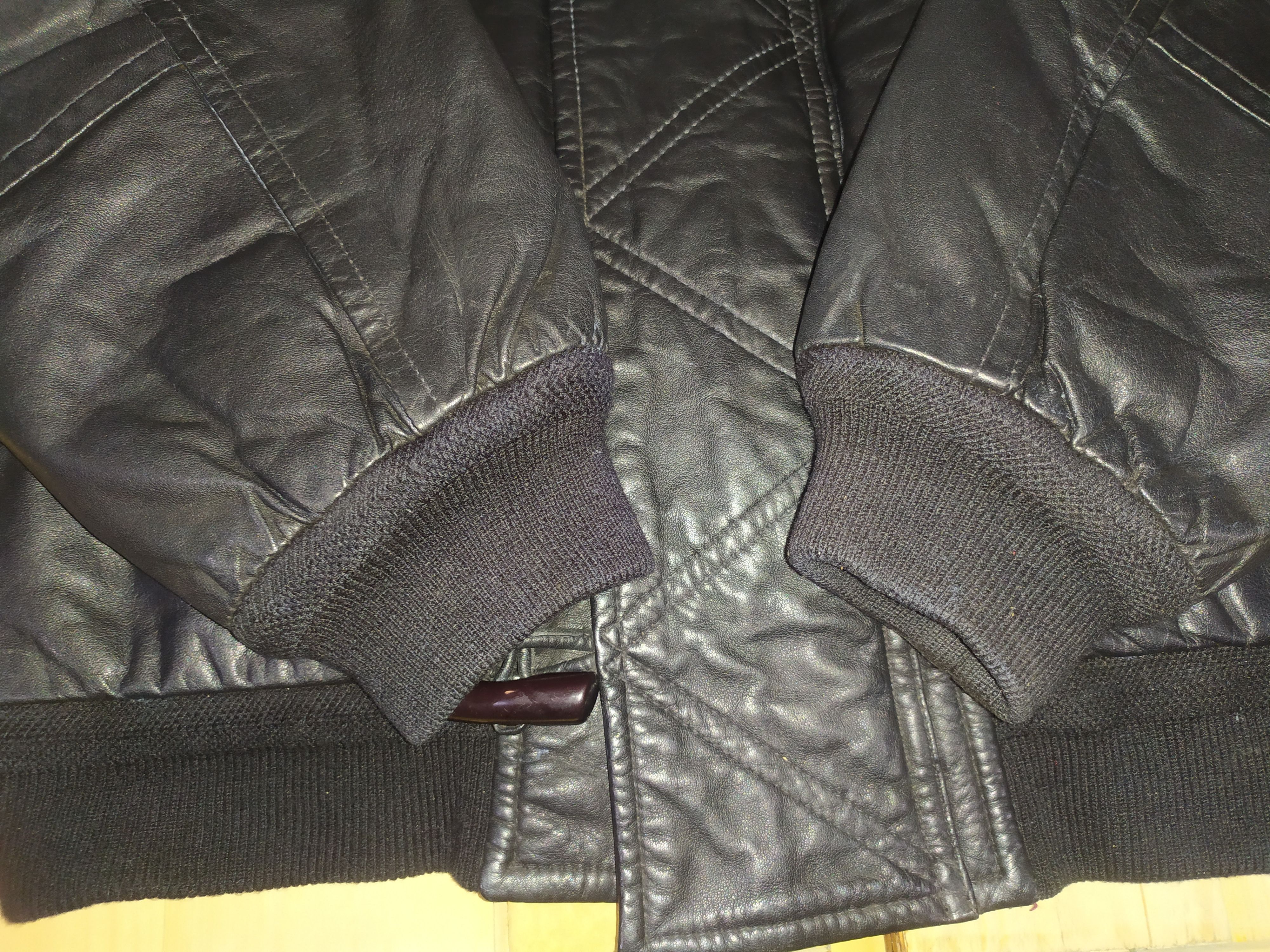 Designer × Kansai Yamamoto KANSAI 02 YAMAMOTO COMPANY IMPACT LEATHER BOMBER JACKET Size US M / EU 48-50 / 2 - 9 Thumbnail