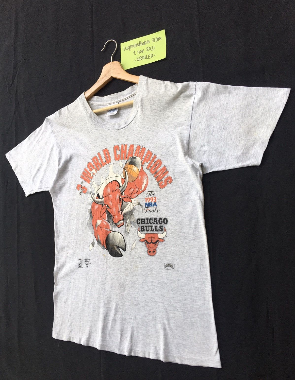 NBA Vintage 90s Chicago Bulls NBA Large Size Tshirt Size US M / EU 48-50 / 2 - 3 Thumbnail