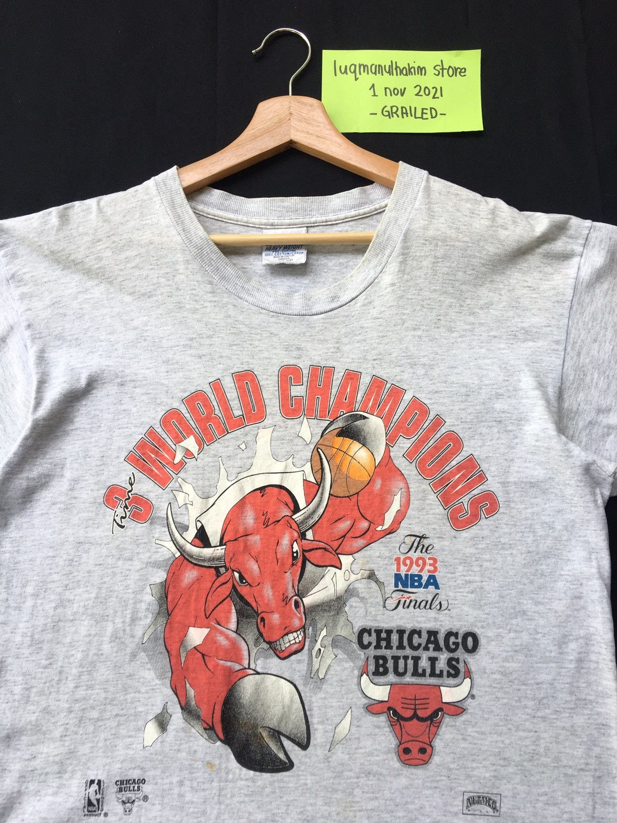 NBA Vintage 90s Chicago Bulls NBA Large Size Tshirt Size US M / EU 48-50 / 2 - 1 Thumbnail