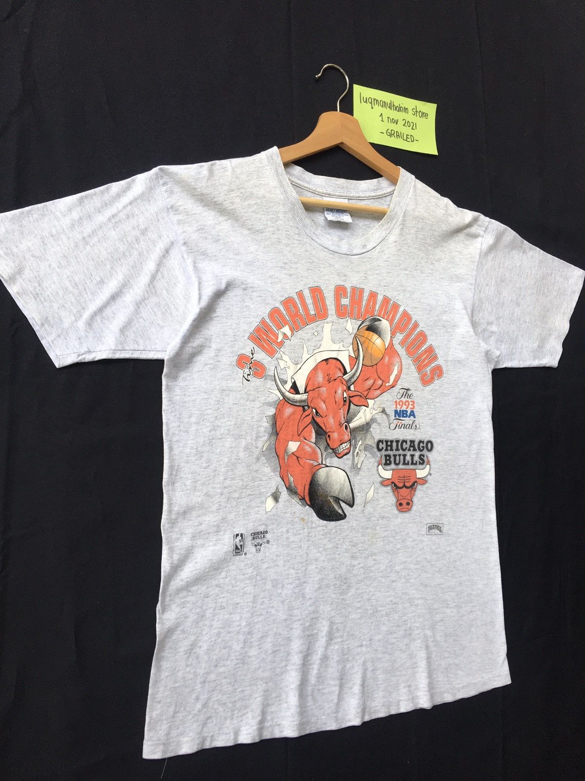 NBA Vintage 90s Chicago Bulls NBA Large Size Tshirt Size US M / EU 48-50 / 2 - 4 Thumbnail