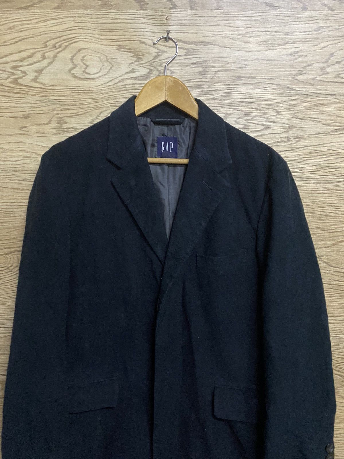 Gap × Other Vintage GAP Navy Blue Long Tailored Coat - Single-Breasted Size US S / EU 44-46 / 1 - 4 Thumbnail