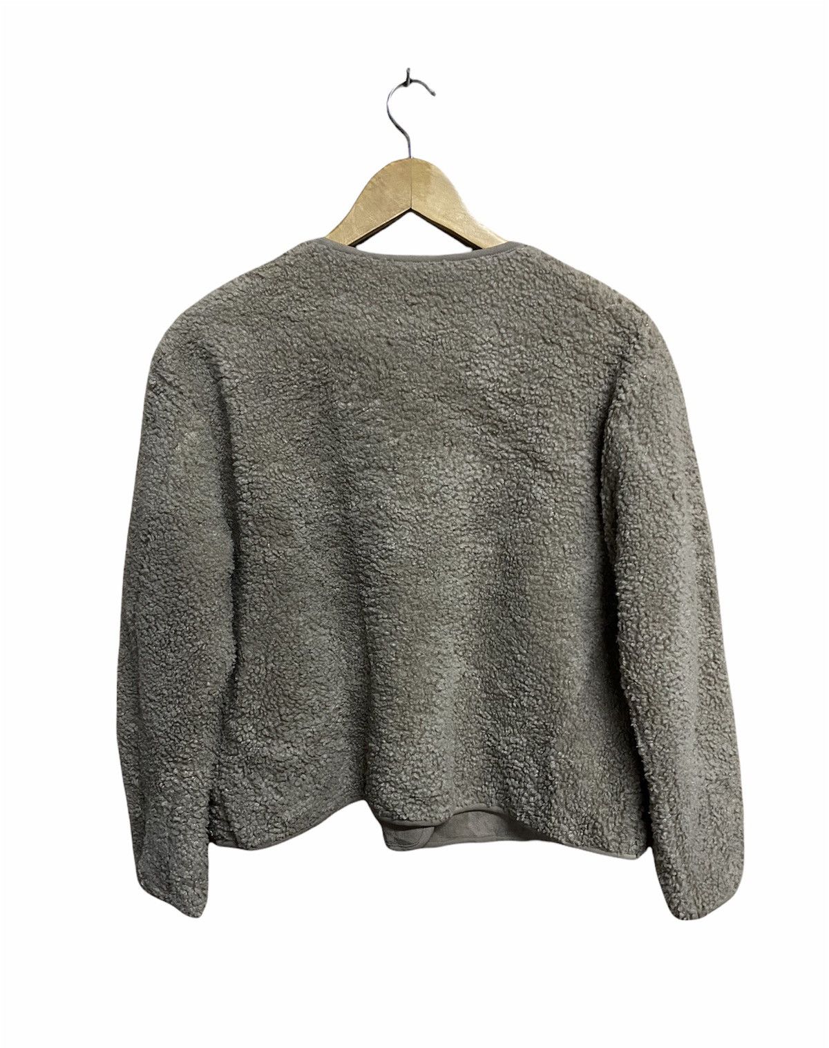 Japanese Brand × Uniqlo Uniqlo Sherpa Fleece Jacket - Light Olive - Button-Up Size US M / EU 48-50 / 2 - 2 Thumbnail