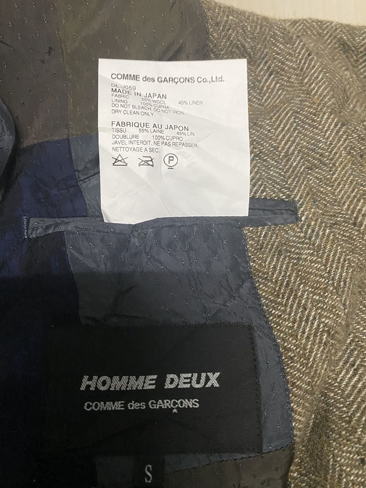 Comme des Garcons Comme des garçons patchwork inside blazer light jackets Size US S / EU 44-46 / 1 - 5 Thumbnail