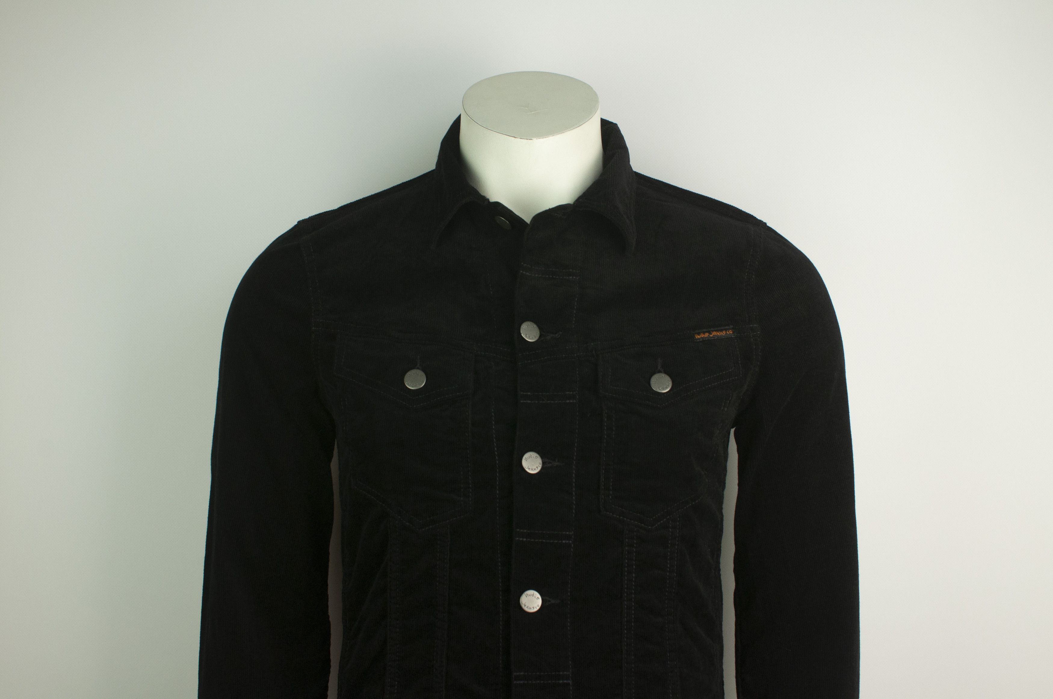 Nudie Jeans Nudie Billy Cord Jacket Corduroy Trucker Black Size S Size US S / EU 44-46 / 1 - 2 Thumbnail