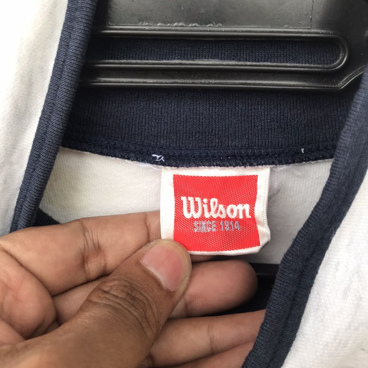 Vintage Vintage 90s WILSON Pro Staff Half-Zip Sweatshirt Size US L / EU 52-54 / 3 - 2 Thumbnail