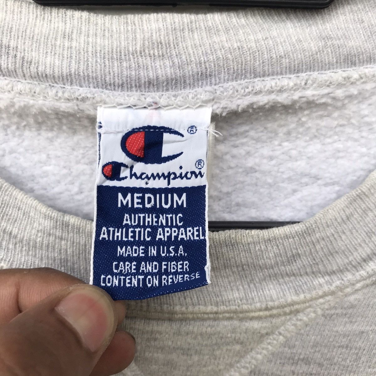 Champion × Vintage Vintage Champion Sweatshirt Grey Colour Size US M / EU 48-50 / 2 - 2 Thumbnail