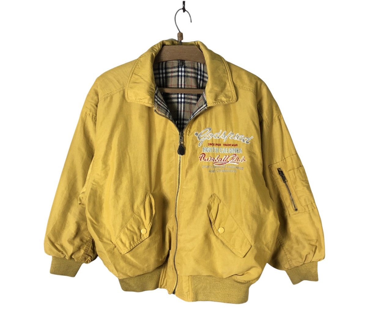 Japanese Brand × Vintage Vintage Godspeed Baseball Club Reversible Nova Check Jacket Size US M / EU 48-50 / 2 - 3 Thumbnail