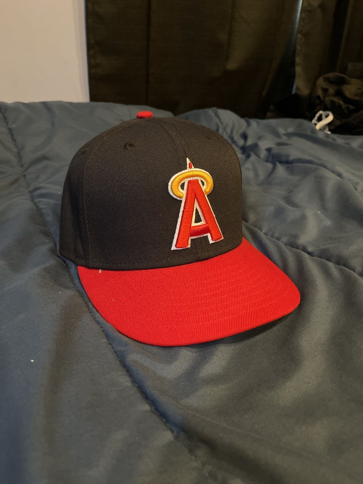 New Era Throwback angels new era fitted size 7 1/4 | Grailed