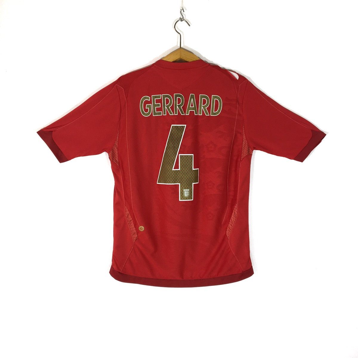 Maillot Steven Gerrard Angleterre Domicile 2004-2005 - Umbro - Taille S - Blanc
