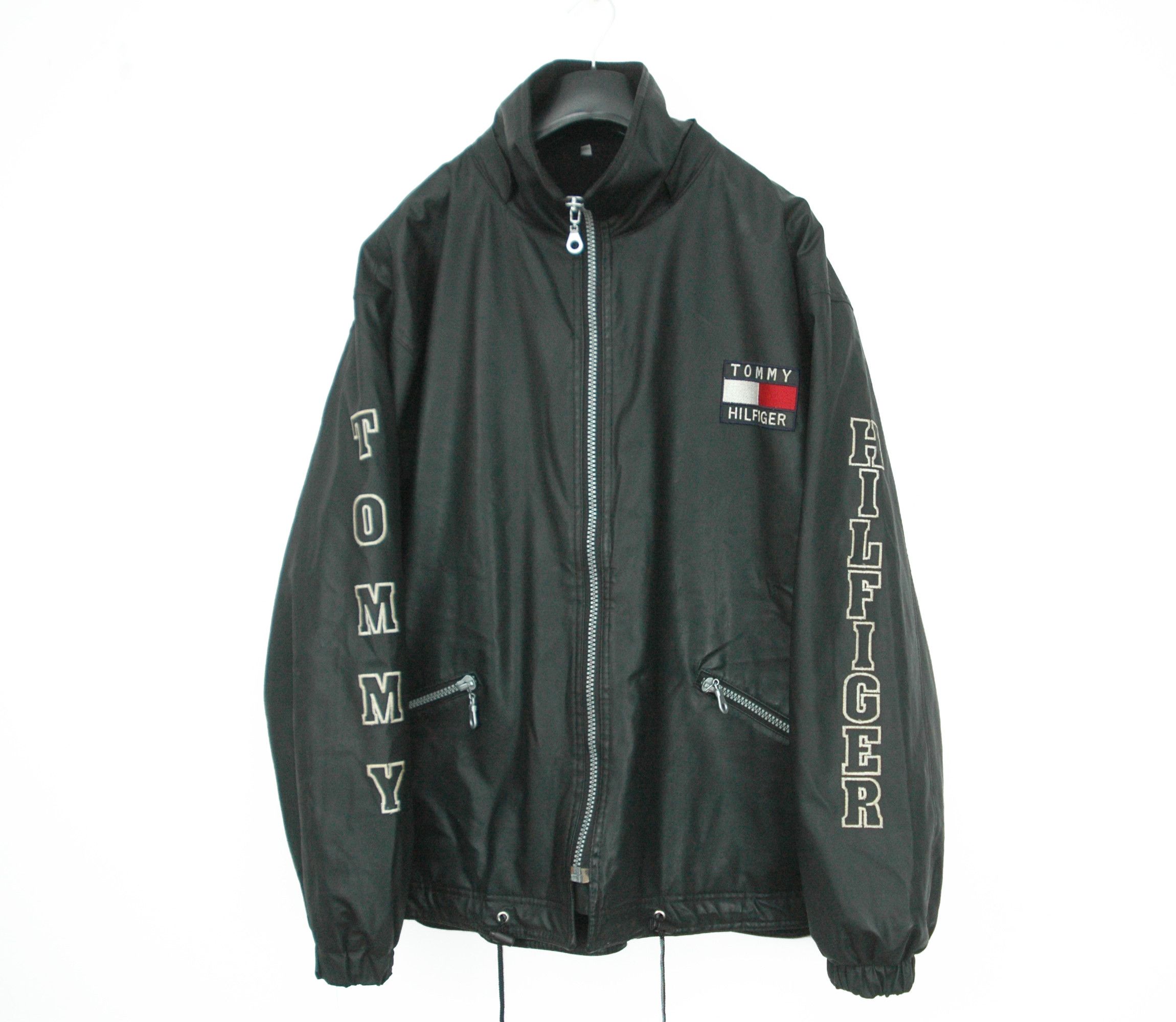 Tommy Hilfiger Vintage Tommy Hilfiger Big Logo Waterproof Jacket Size US XL / EU 56 / 4 - 1 Thumbnail