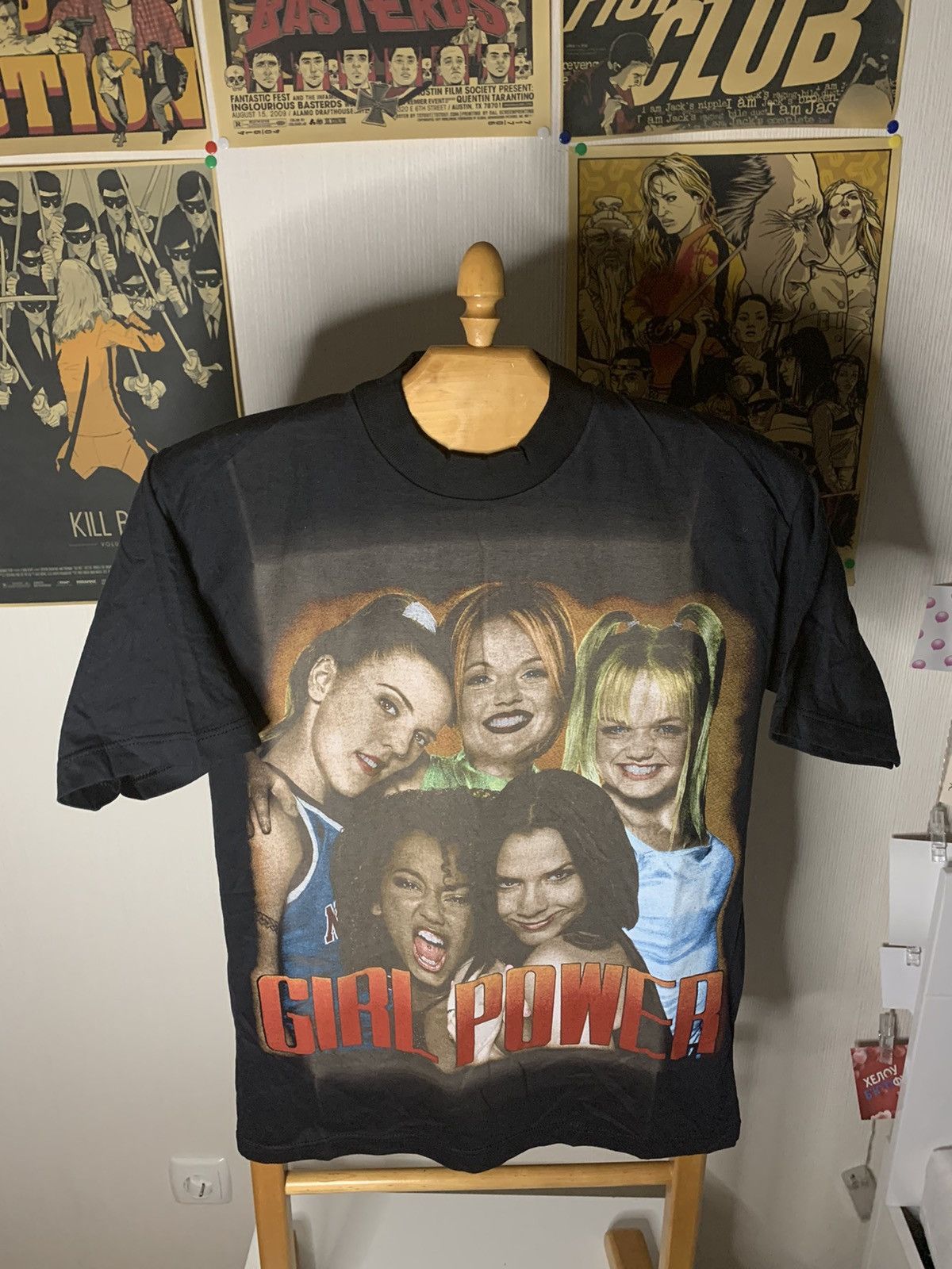 90’s Spice Girls “Girl Power” big logos signed merch t shirt