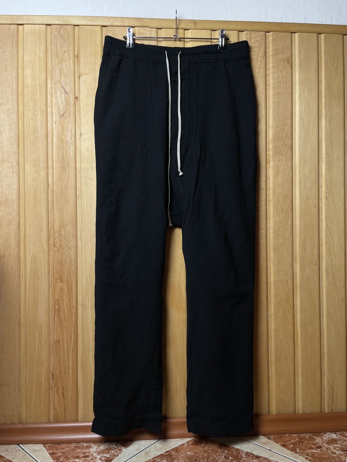 Rick Owens Wool Drop Crotch Pants Size US 33 - 1 Thumbnail