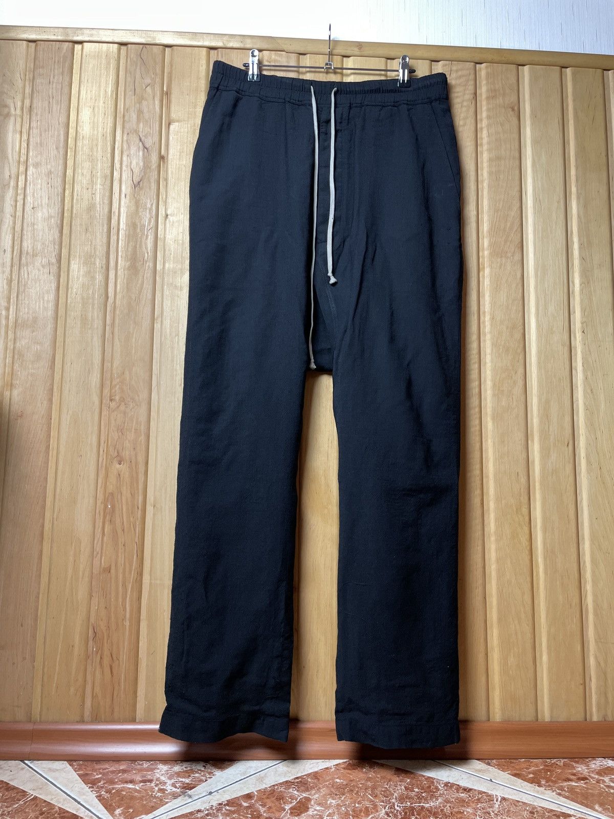 Rick Owens Wool Drop Crotch Pants Size US 33 - 2 Thumbnail