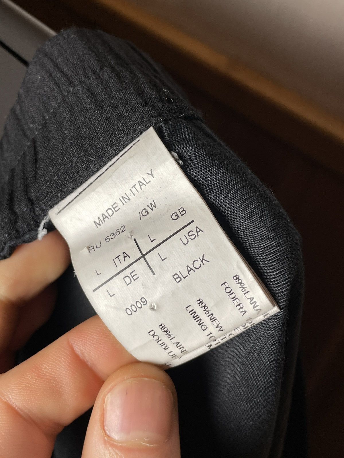Rick Owens Wool Drop Crotch Pants Size US 33 - 21 Thumbnail