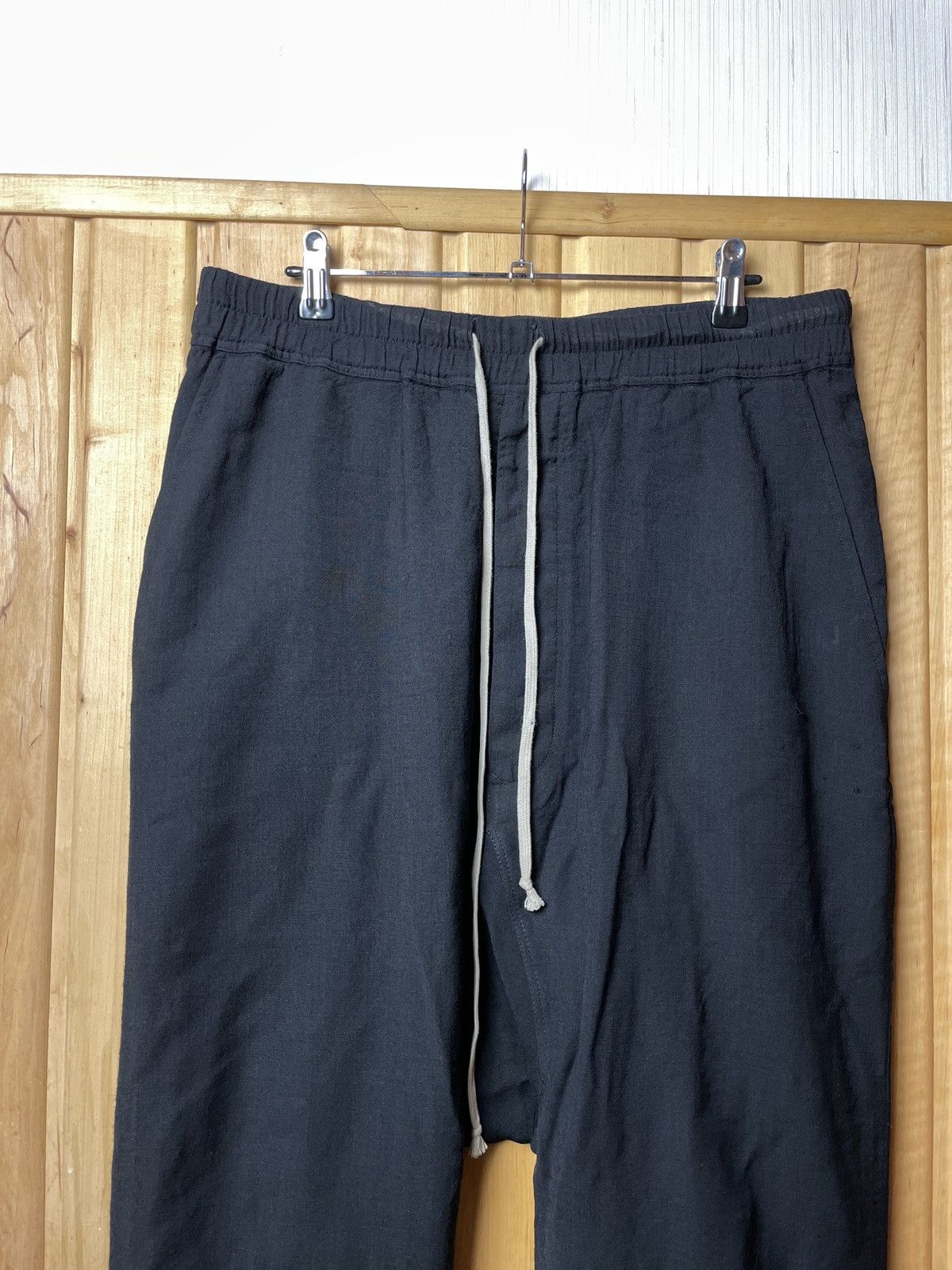 Rick Owens Wool Drop Crotch Pants Size US 33 - 6 Thumbnail