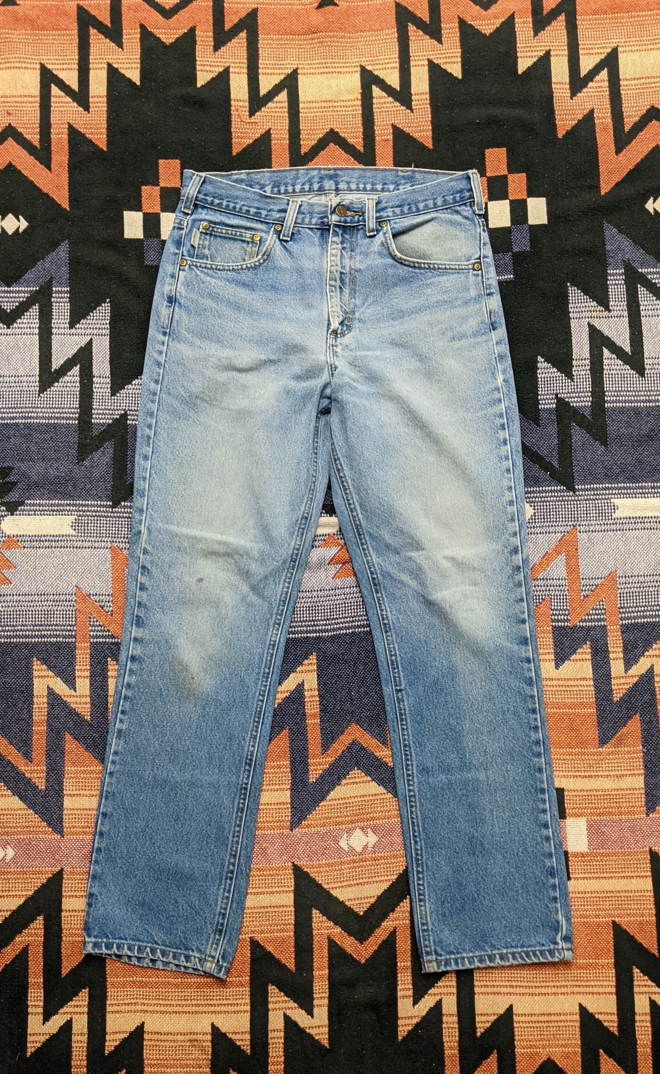 Carhartt × Vintage Vintage Carhartt blue jeans Size US 32 / EU 48 - 2 Thumbnail