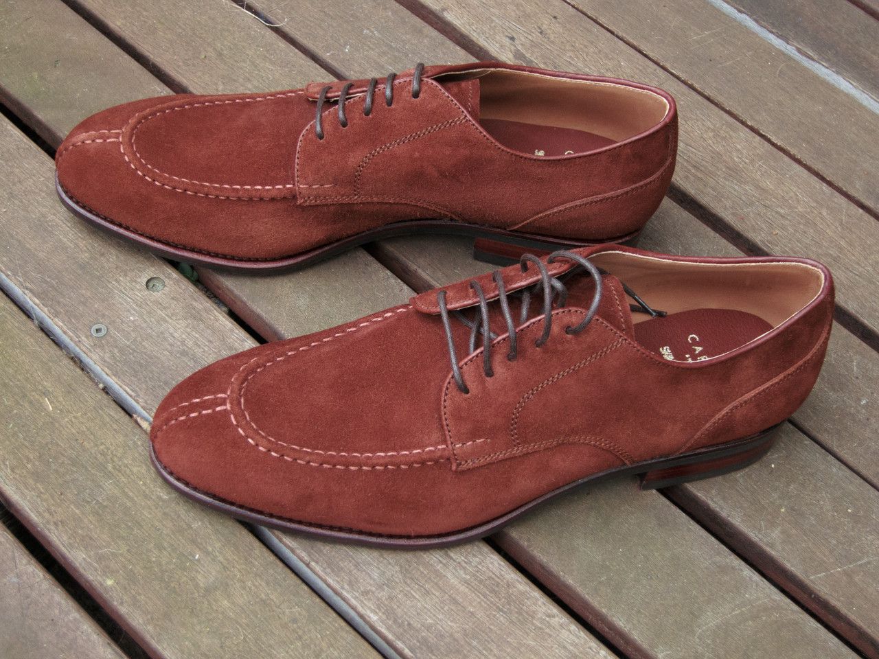 Carmina NEW Polo Suede Split Toe Bluchers Size US 10.5 / EU 43-44 - 2 Preview