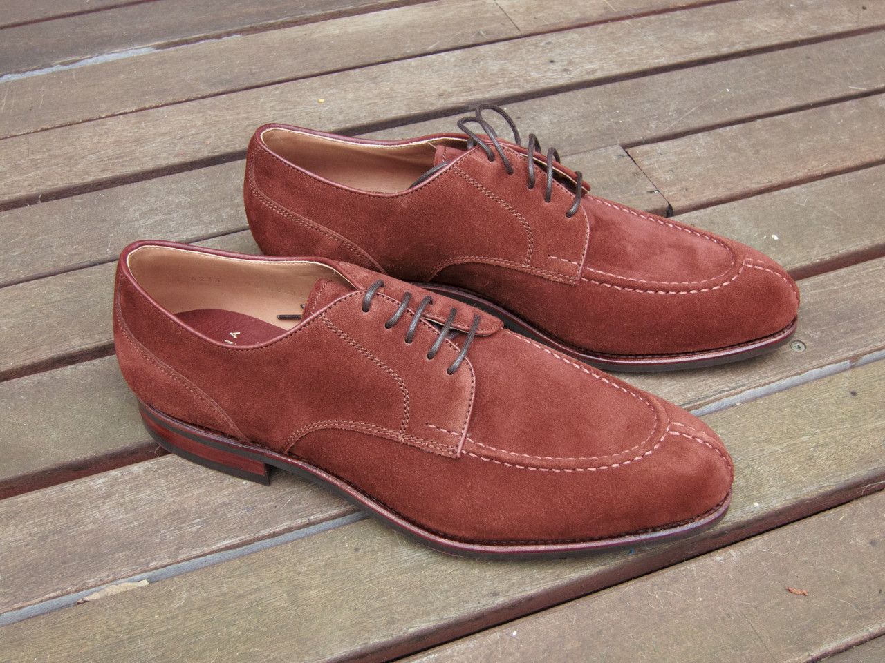 Carmina NEW Polo Suede Split Toe Bluchers Size US 10.5 / EU 43-44 - 5 Preview