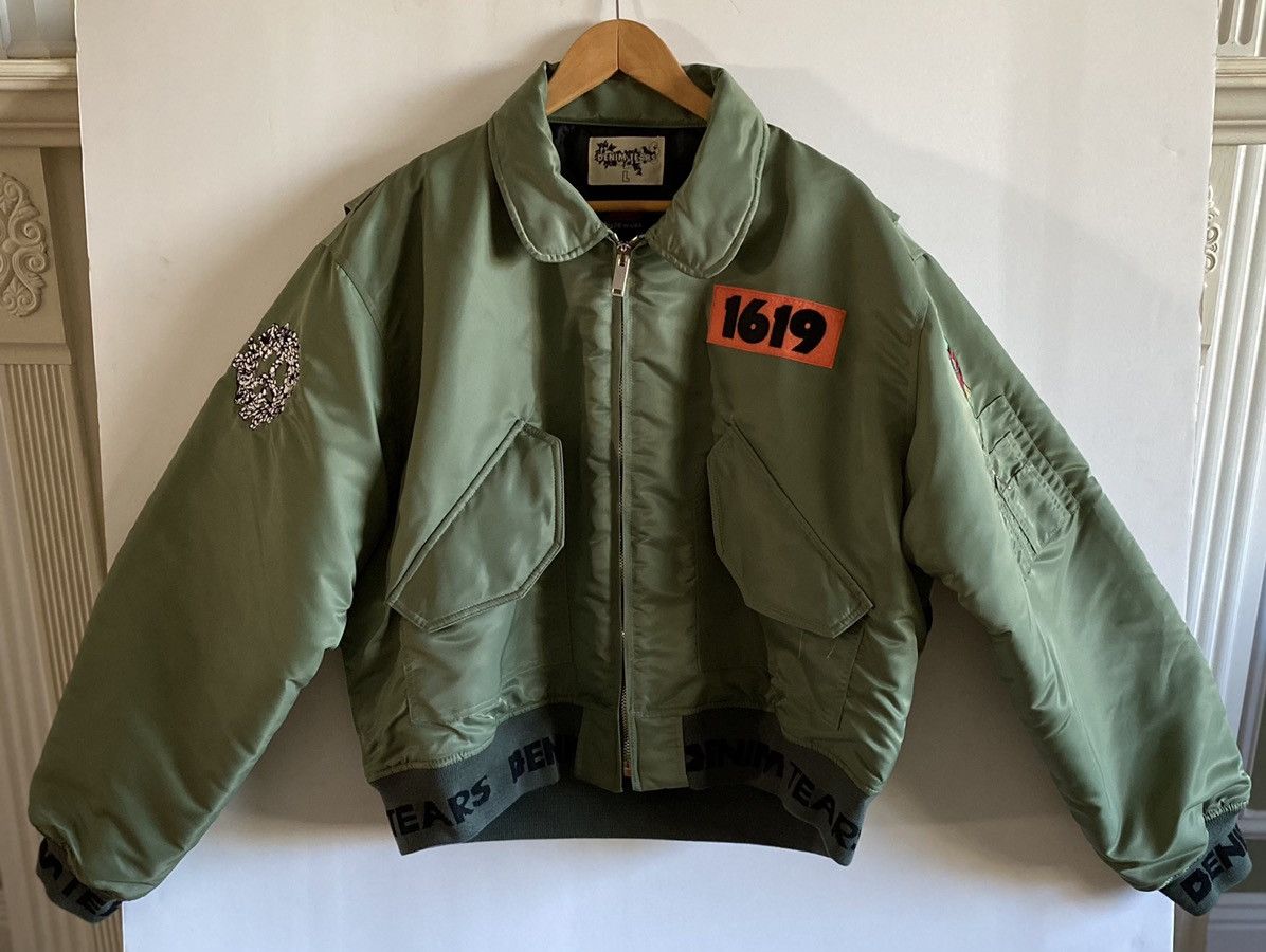 DENIM TEARS Military CWU 45/P Trans Atlantic Bomber Flight Jacket